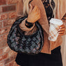Vogue Views Faux Leather Woven Purse in Black Image - 1