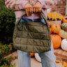Always In Style Quilted Purse in Olive Image - 1