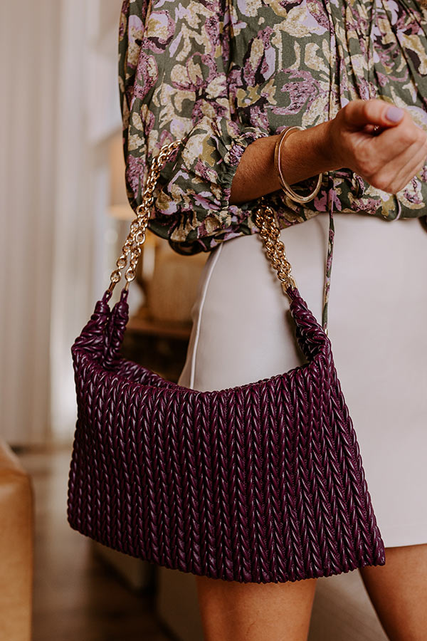 Timeless Treasures Faux Leather Tote in Windsor Wine Image - 1