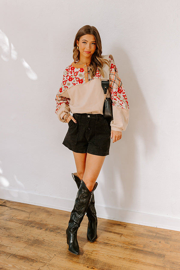 Boho Lifestyle Floral Top Image - 1