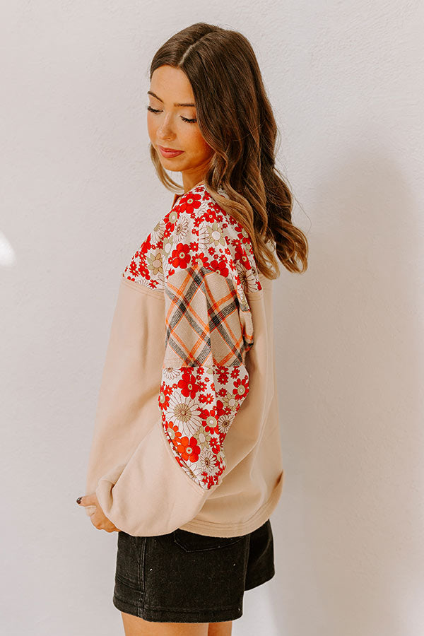 Boho Lifestyle Floral Top Image - 2