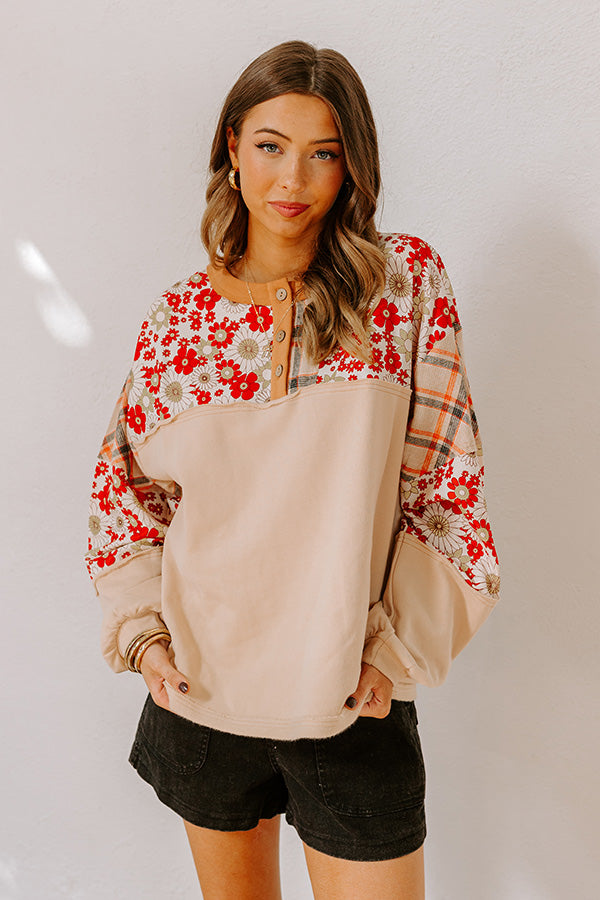 Boho Lifestyle Floral Top Image - 4