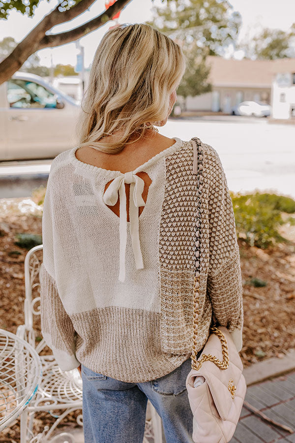 Cafe Cutie Color Block Sweater Top Image - 2