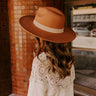Fall Vibes Felt Fedora in Rust Image - 1