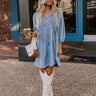 Fate Would Have It Denim Mini Dress Image - 1