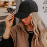 Easy To Style Sherpa Baseball Cap in Black Image - 1