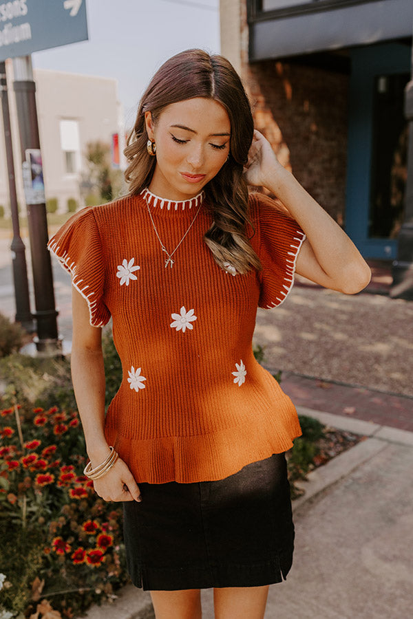 Chai Latte Please Knit Top Image - 2