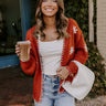 Chai Latte Please Knit Cardigan in Rust Image - 1