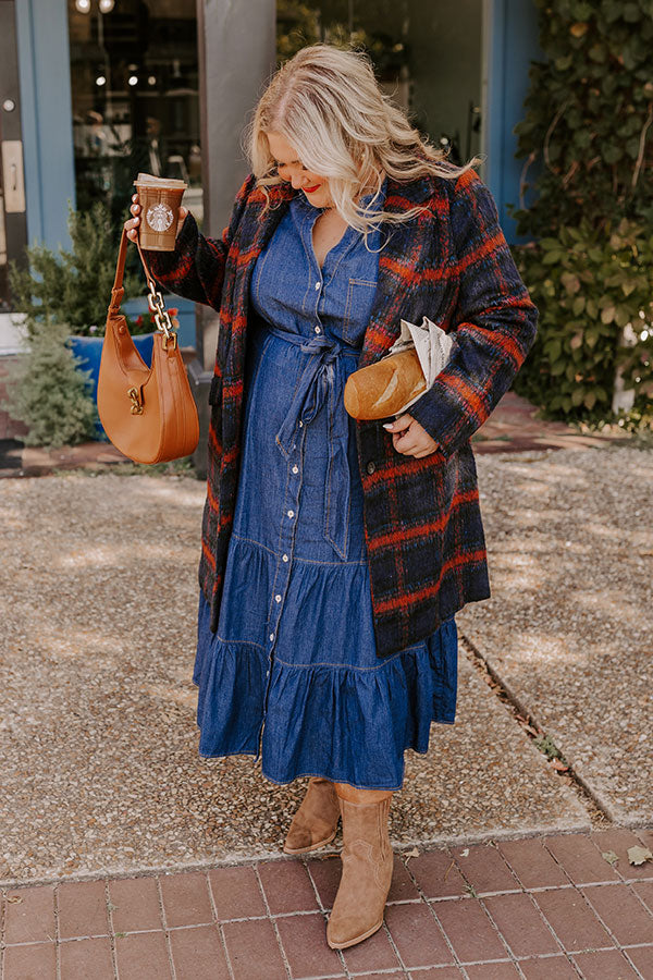 Endless Love Story Button Down Midi Curves Image - 1