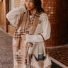 Paris Mornings Plaid Scarf in Warm Taupe Image - 1