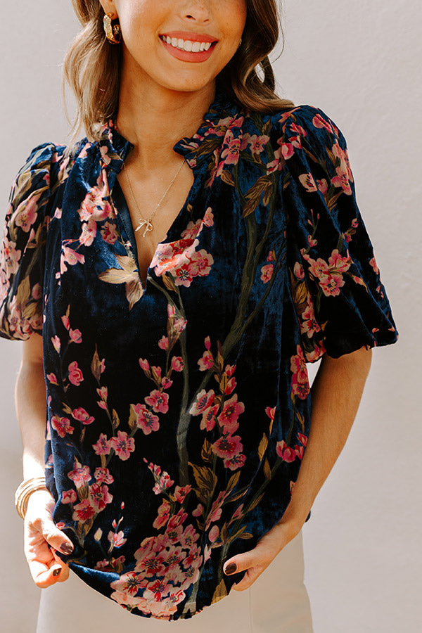 Dreamy Evenings Velvet Burnout Top Image - 4