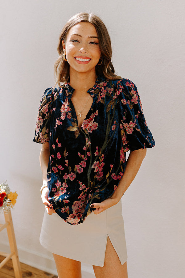 Dreamy Evenings Velvet Burnout Top Image - 2