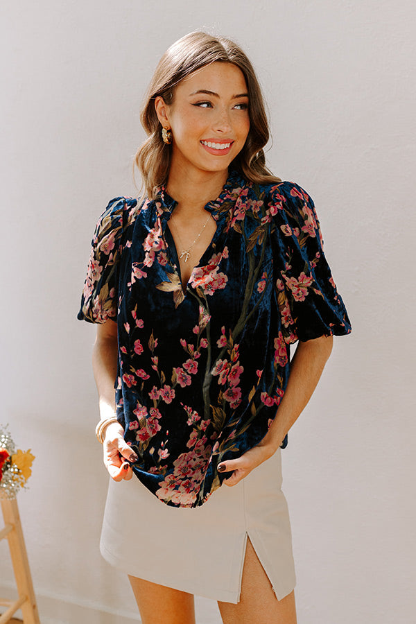 Dreamy Evenings Velvet Burnout Top Image - 5