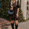 Autumn Whispers Floral Mini Dress Image - 1