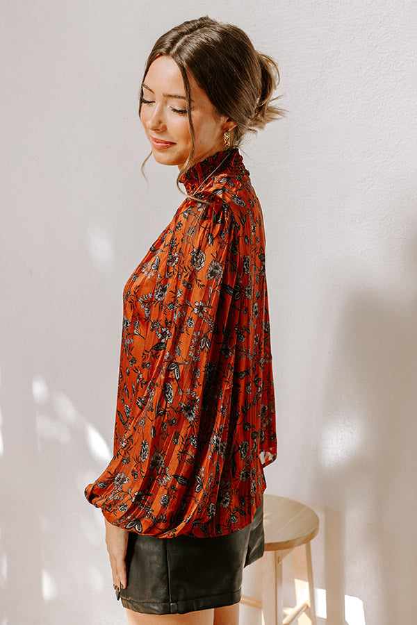 Fan Of Floral Shift Top Image - 5