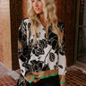 Cider And Sunsets Floral Sweater in Black Image - 1
