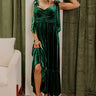 Cranberry Martini Velvet Midi in Hunter Green Image - 1