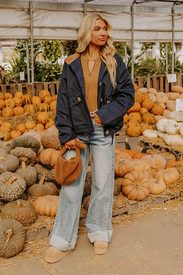 Crisp Mornings Cargo Jacket in Navy Image - 2