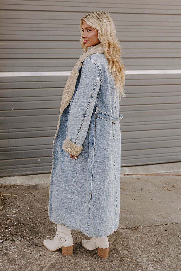 Central Park Chills Denim Coat Image - 3