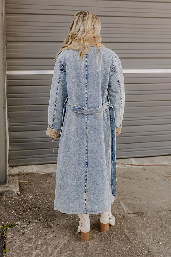 Central Park Chills Denim Coat Image - 4