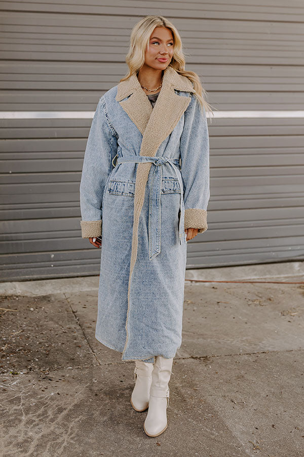 Central Park Chills Denim Coat Image - 5