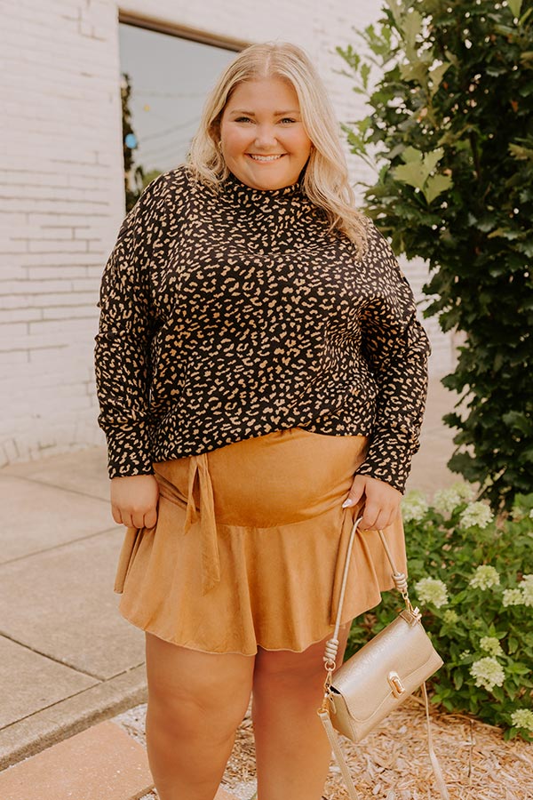 Charming Encounters Knit Sweater Top Curves Image - 2