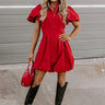 She's Unforgettable Mini Dress in Red Image - 1