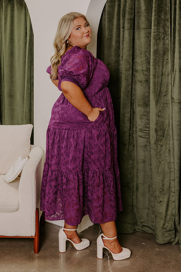 Tuscan Vineyard Jacquard Midi Curves Image - 2