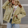 Crisp Mornings Cargo Jacket in Sage Image - 1