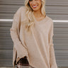 Falling Leaves Knit Sweater in Iced Latte Image - 1