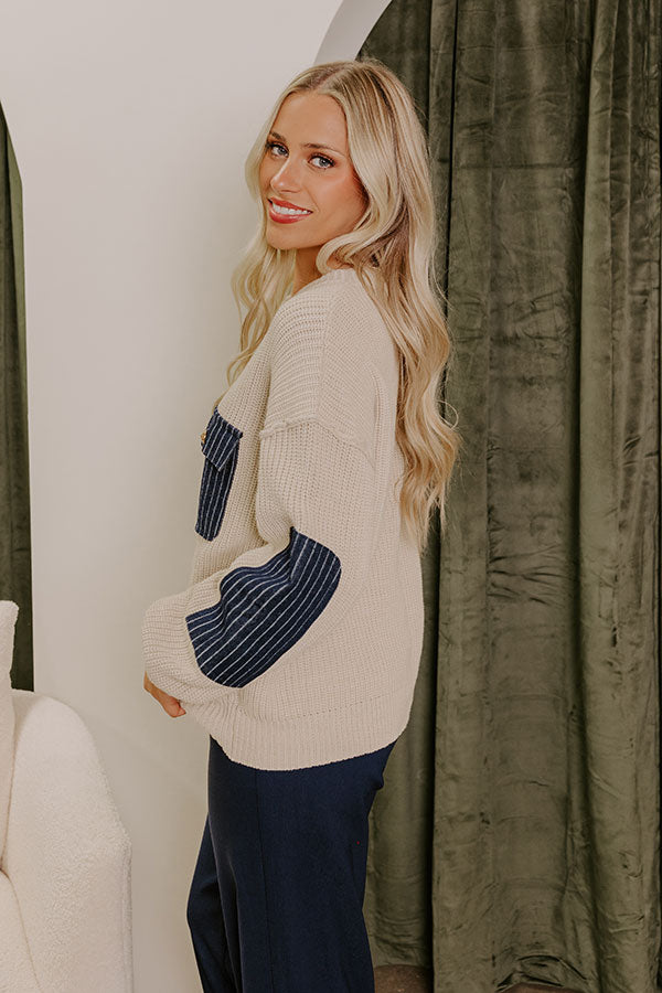 Coffee Aroma Knit Sweater Image - 4