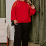 Bordeaux Bliss Knit Sweater Curves Image - 1