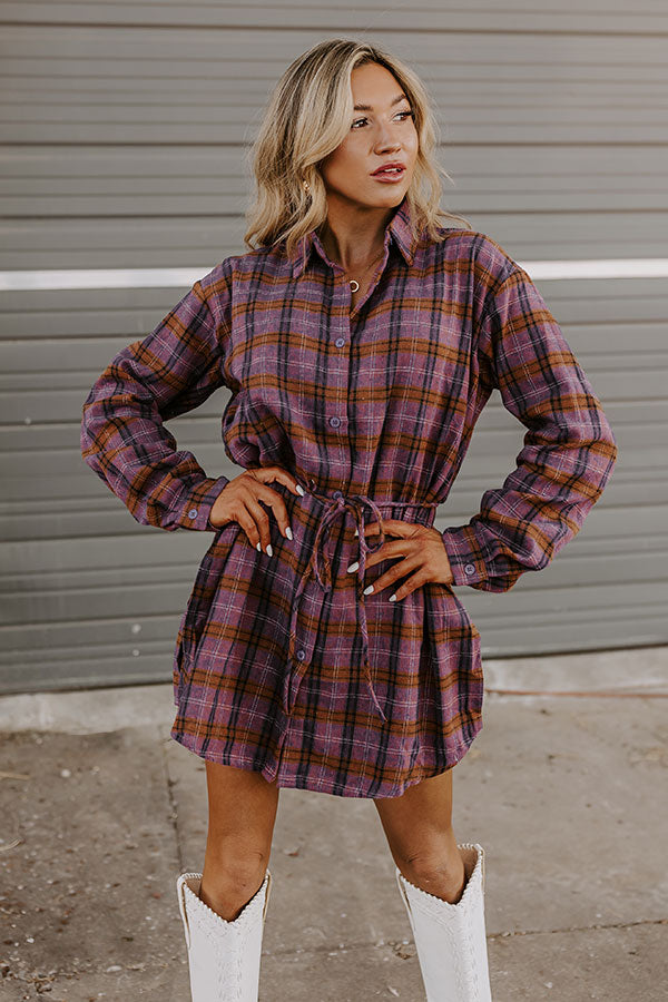 Pumpkin Patch Cutie Flannel Romper in Purple Image - 2