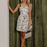 Stunning Moment Floral Jacquard Mini Dress Image - 1