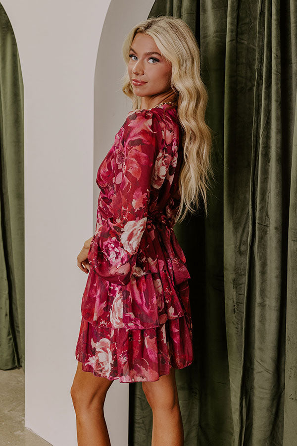 Date Night Dreaming Floral Mini Dress Image - 3