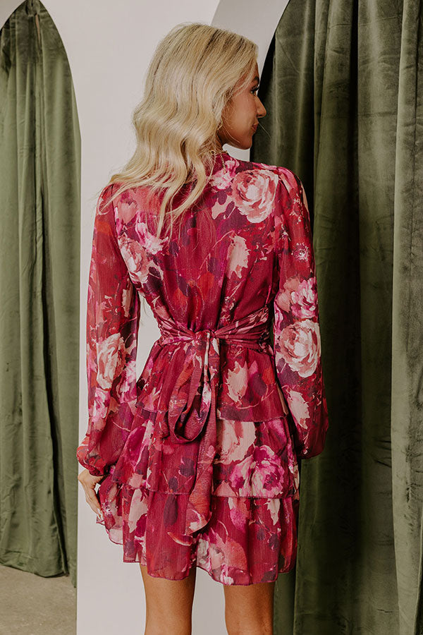 Date Night Dreaming Floral Mini Dress Image - 4