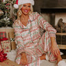 Christmas Morning Satin Pajama Top Image - 1