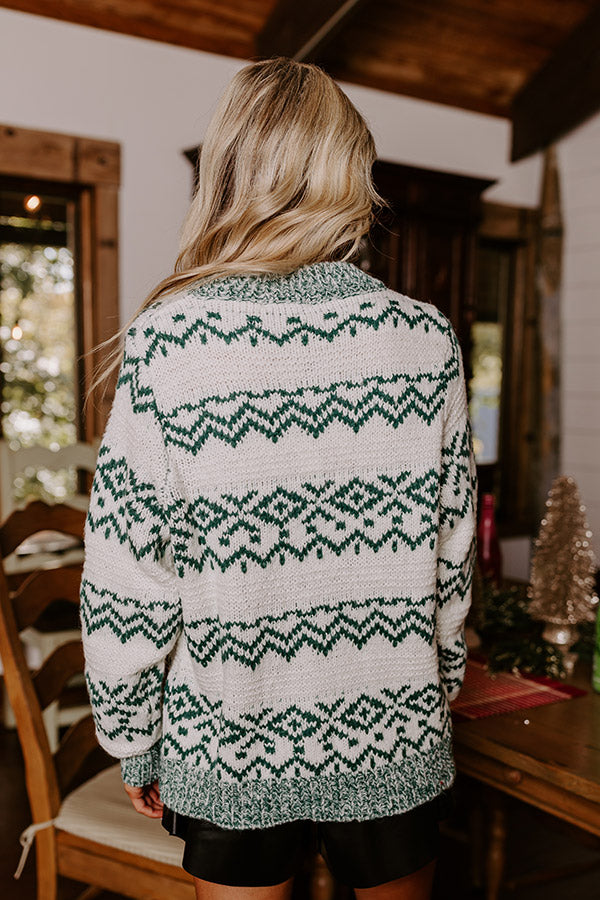 The Ellesyn Sweater in Hunter Green