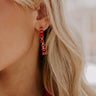 Chic State Of Mind Hoop Earrings in Red Image - 1