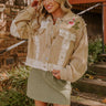 Boho Lifestyle Embroidered Jacket in Khaki Image - 1