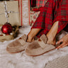 The Luna Plush Slipper in Taupe Image - 1