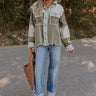 Boho Vibes Lightweight Chambray Jacket in Olive Image - 1