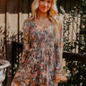 Soho Style Floral Mesh Mini Dress Image - 1