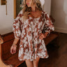 Vino On The Veranda Floral Romper in Chocolate Image - 1