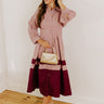 Hopeless Romantic Button Down Midi in Dusty Purple Image - 1