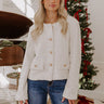 Subtle Shine Sequin Jacket in Ivory Image - 1