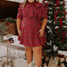 Plaid Perfection Mini Dress Curves Image - 1