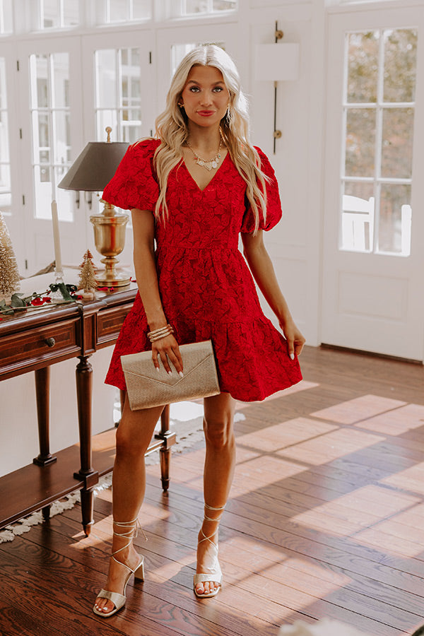 Simply Grand Jacquard Mini Dress Image - 4