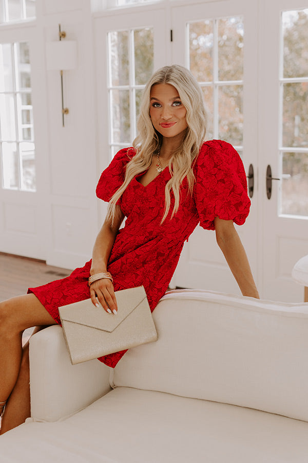 Simply Grand Jacquard Mini Dress Image - 1