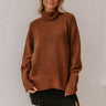 Fireside Cozy Knit Sweater in Chocolate Image - 1